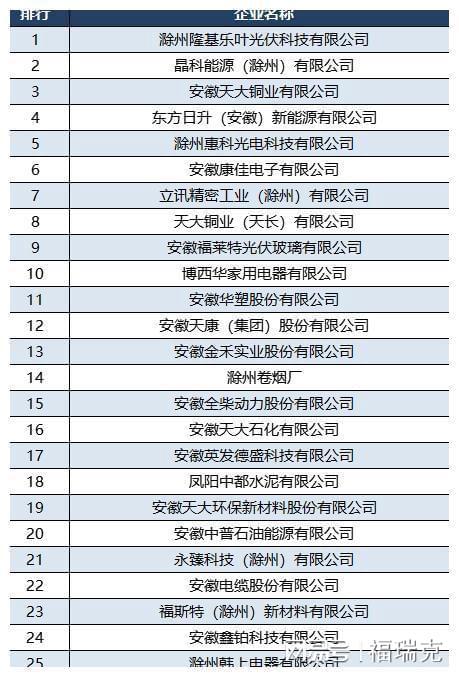 滁州工业50强：东方日升第4博西华第10珍珠水泥第42(图3)