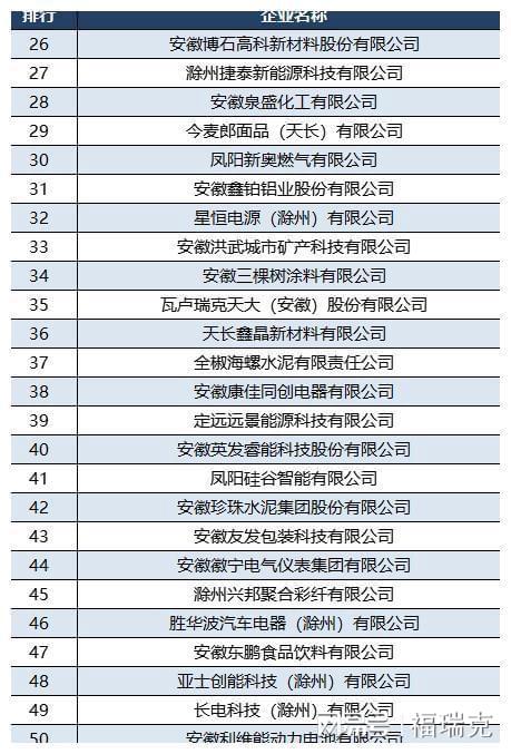 滁州工业50强：东方日升第4博西华第10珍珠水泥第42(图4)